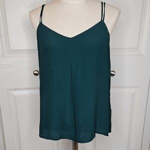 NWT GAP Green Relaxed Sleeveless Strappy Camisole Top Size M.